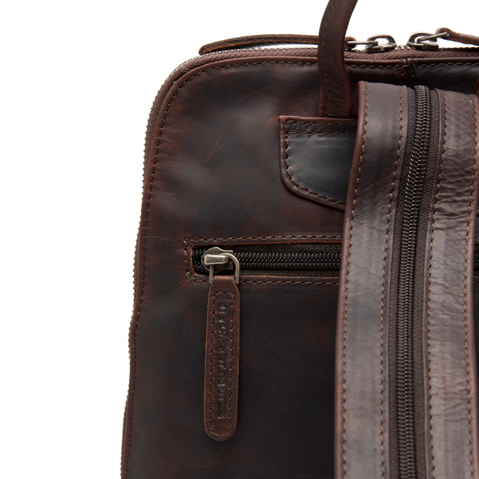Rucsac The Chesterfield Brand din piele moale, Vivian, Maro inchis [4]