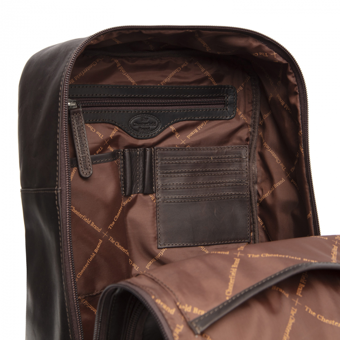 Rucsac The Chesterfield Brand din piele naturala, cu compartiment pentru tableta, Danai, Maro inchis [6]