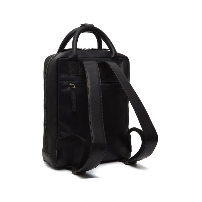 Rucsac cu compartiment pentru laptop 13 inch The Chesterfield Brand, piele naturala, Lincoln, Negru [5]