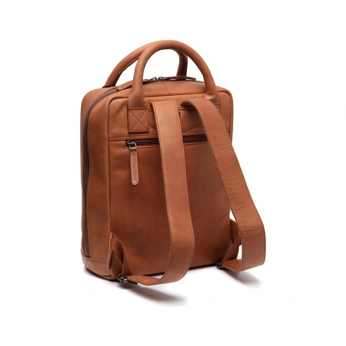 Rucsac cu compartiment pentru laptop 13 inch The Chesterfield Brand, piele naturala, Lincoln, Maro coniac [5]