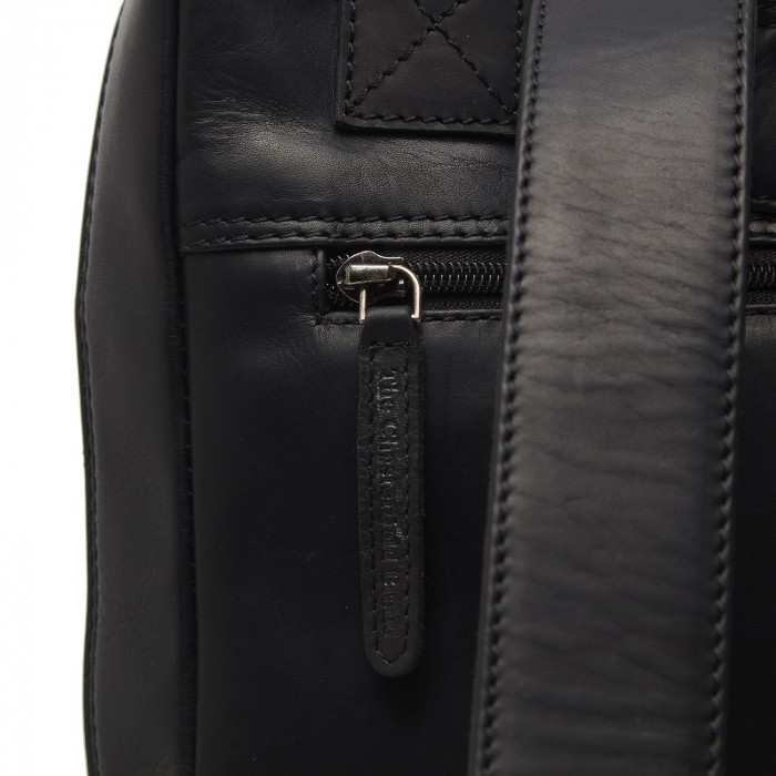 Rucsac cu compartiment pentru laptop 13 inch The Chesterfield Brand, piele naturala, Lincoln, Negru [3]