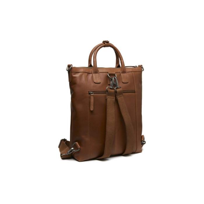 Rucsac si geanta, 2 in 1, The Chesterfield Brand, din piele naturala, Luisa, Maro coniac [6]