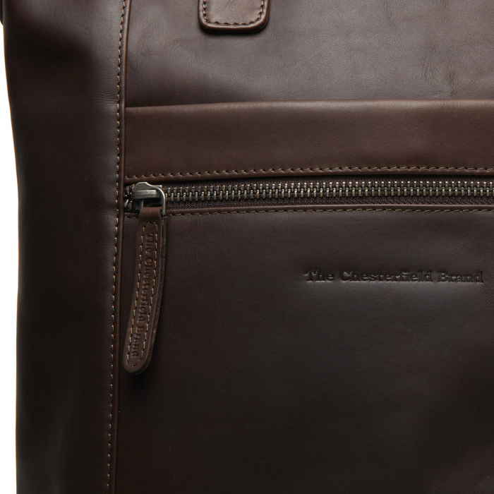 Rucsac si geanta, 2 in 1, The Chesterfield Brand, din piele naturala, Luisa, Maro inchis [2]