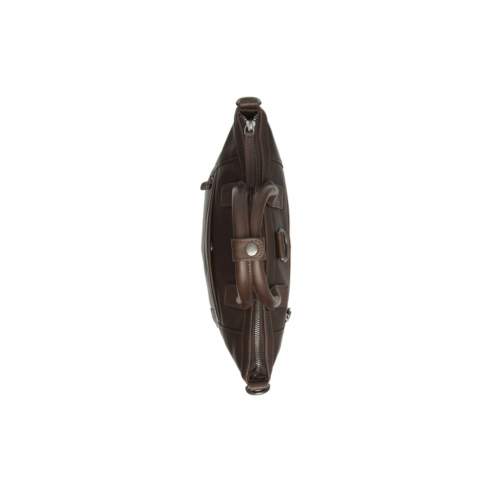 Rucsac si geanta, 2 in 1, The Chesterfield Brand, din piele naturala, Luisa, Maro inchis [3]
