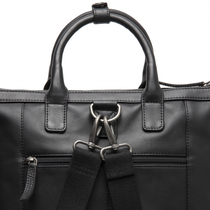 Rucsac si geanta, 2 in 1, The Chesterfield Brand, din piele naturala, Luisa, Negru [6]