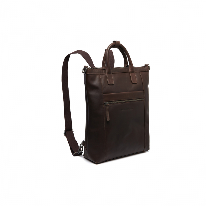 Rucsac si geanta, 2 in 1, The Chesterfield Brand, din piele naturala, Luisa, Maro inchis [1]
