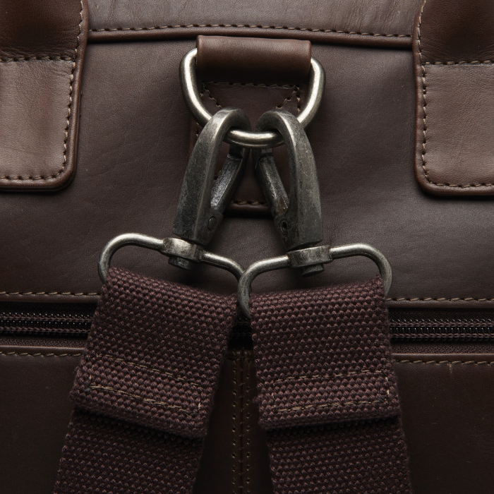 Rucsac si geanta, 2 in 1, The Chesterfield Brand, din piele naturala, Luisa, Maro inchis [5]