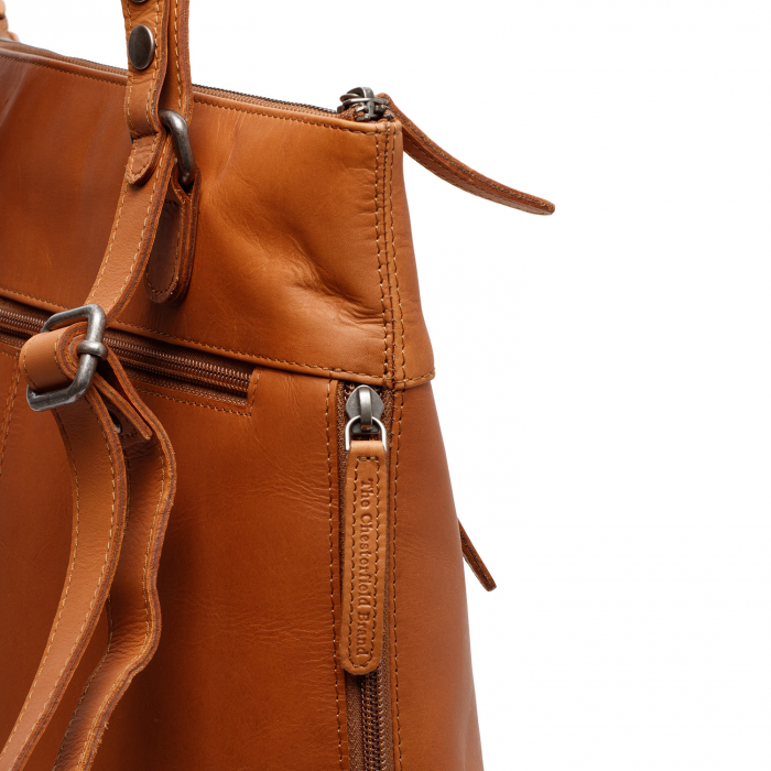 Rucsac The Chesterfield Brand din piele naturala, Omaha, Maro coniac [4]