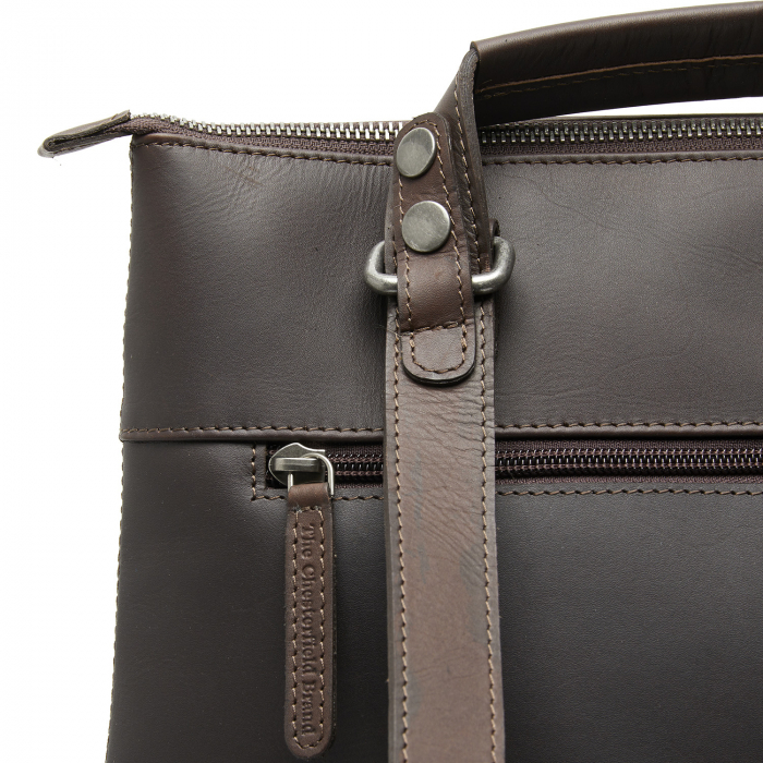 Rucsac The Chesterfield Brand din piele naturala, Omaha, Maro inchis [2]