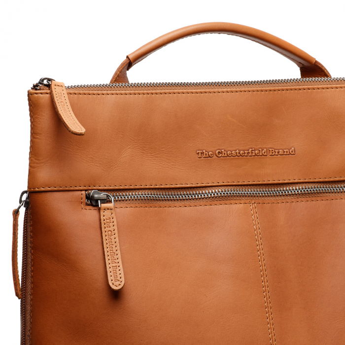 Rucsac The Chesterfield Brand din piele naturala, Omaha, Maro coniac [5]