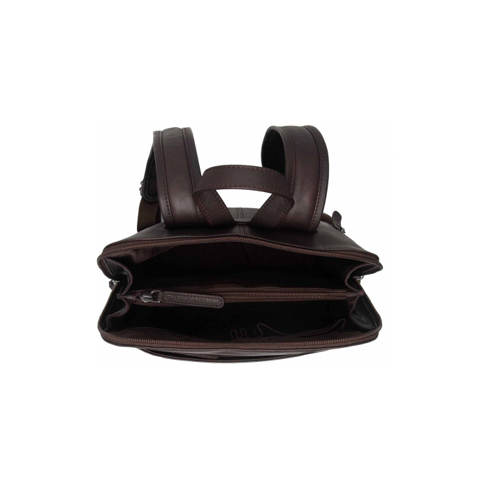 Rucsac The Chesterfield Brand din piele naturala Tigris, Maro inchis [2]