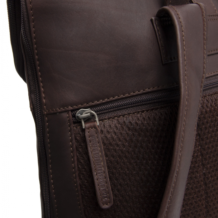 Rucsac unisex din piele naturala, The Chesterfield Brand, Larsson, Maro inchis [5]