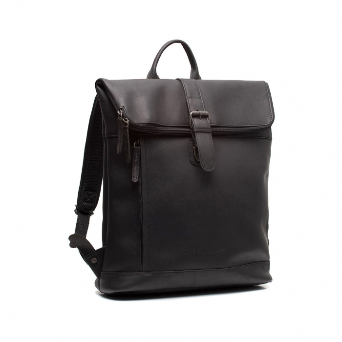 Rucsac unisex din piele naturala, The Chesterfield Brand, Larsson, Negru [2]