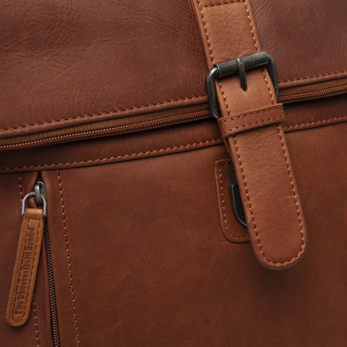 Rucsac unisex din piele naturala, The Chesterfield Brand, Larsson, Maro coniac [6]