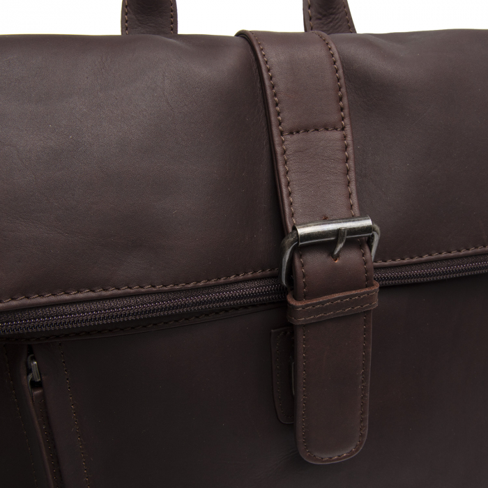 Rucsac unisex din piele naturala, The Chesterfield Brand, Larsson, Maro inchis [4]