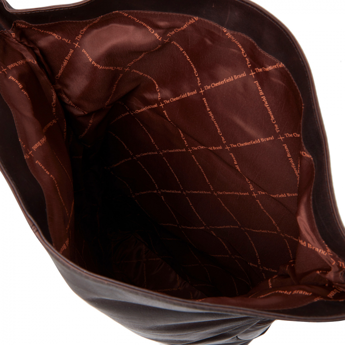 Rucsac unisex din piele naturala, The Chesterfield Brand, Liverpool, Maro Inchis [5]