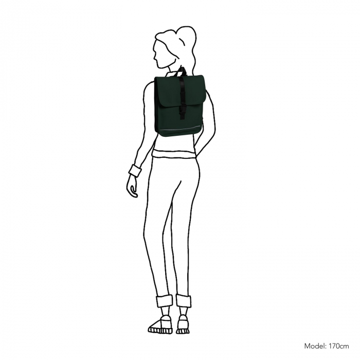 Rucsac unisex impermeabil, pentru laptop, Daniel Ray, seria Pasadena, Verde inchis [2]