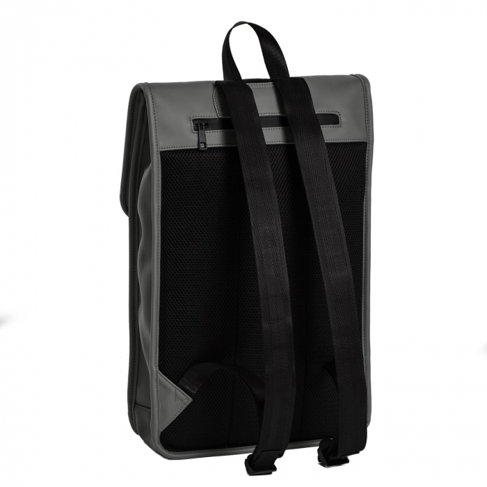 Rucsac unisex impermeabil, pentru laptop de 12 inch, Daniel Ray, seria Fullerton, Antracit [6]