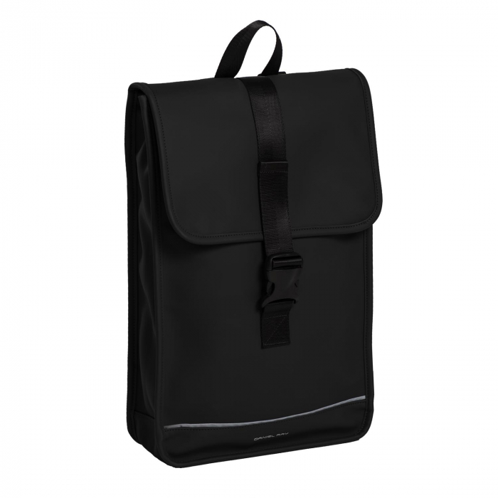 Rucsac unisex impermeabil, pentru laptop de 12 inch, Daniel Ray, seria Fullerton, Negru [1]