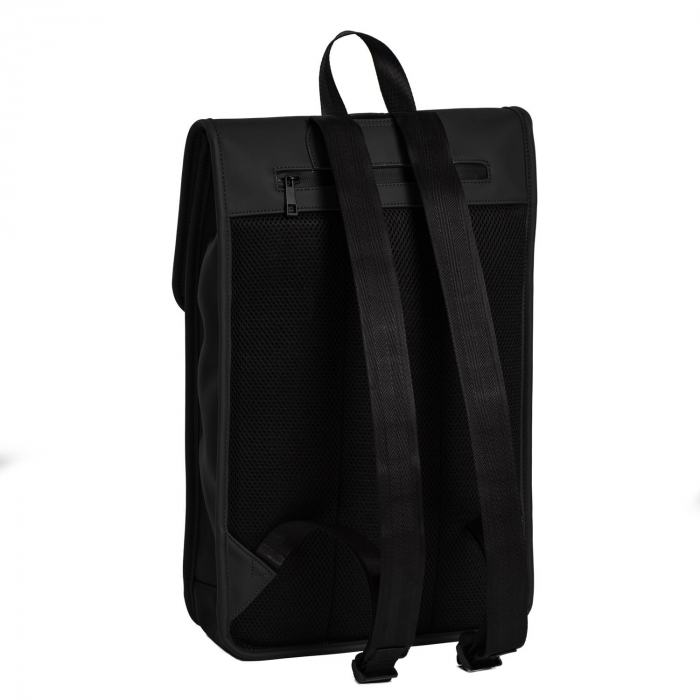 Rucsac unisex impermeabil, pentru laptop de 12 inch, Daniel Ray, seria Fullerton, Negru [4]
