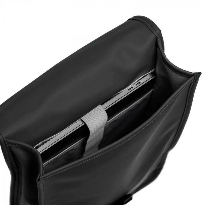 Rucsac unisex impermeabil, pentru laptop de 12 inch, Daniel Ray, seria Fullerton, Negru [2]