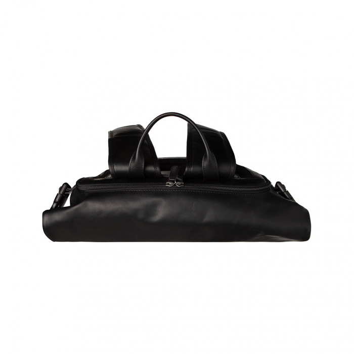 Rucsac unisex din piele naturala, The Chesterfield Brand, Liverpool, Negru [3]