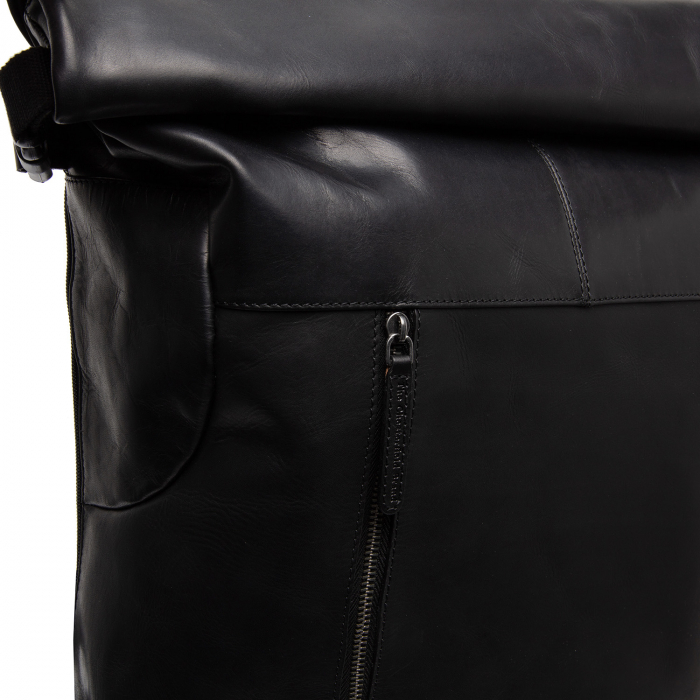 Rucsac unisex din piele naturala, The Chesterfield Brand, Liverpool, Negru [6]