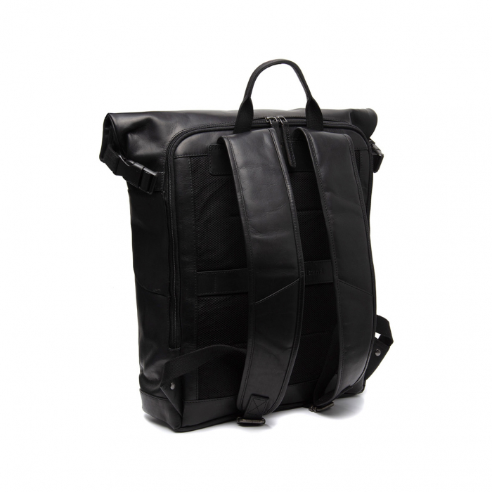 Rucsac unisex din piele naturala, The Chesterfield Brand, Liverpool, Negru [7]