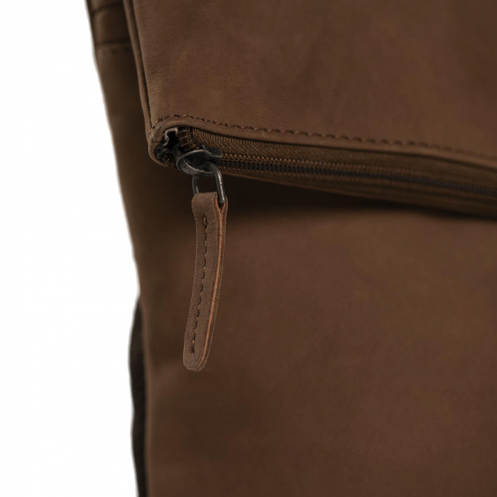 Rucsac universal, laptop 15.6 inch, Daniel Ray, seria Arvada, piele naturala nubuc, Maro coniac [5]