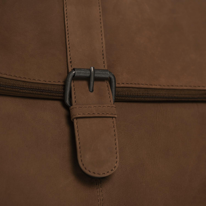 Rucsac universal, laptop 15.6 inch, Daniel Ray, seria Arvada, piele naturala nubuc, Maro coniac [6]