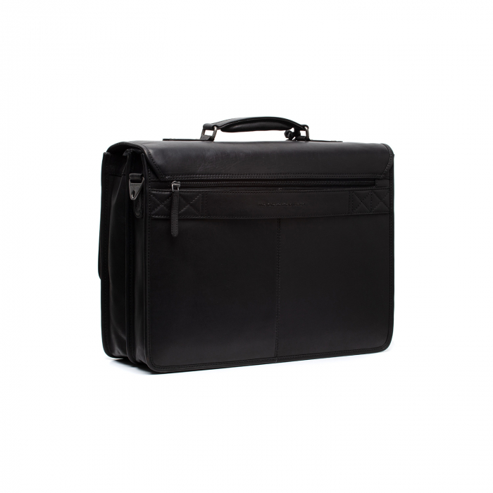 Servieta pentru acte si laptop 15 inch, The Chesterfield Brand, Glenwood, piele naturala, Negru [5]