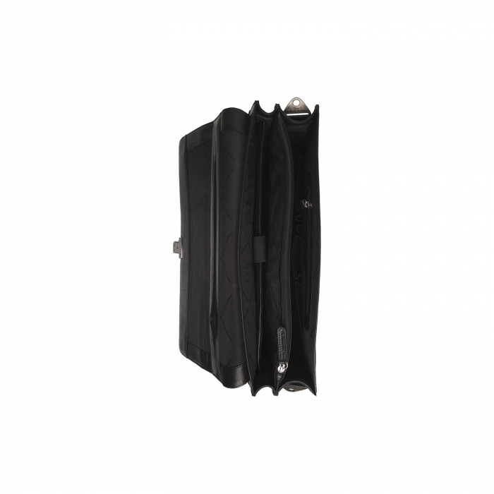 Servieta pentru acte si laptop 15 inch, The Chesterfield Brand, Salvatore, piele naturala, Negru [3]