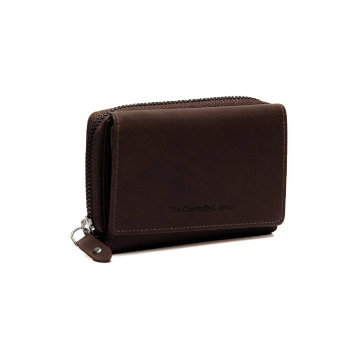 Set Cadou de Lux The Chesterfield Brand – Portofel dama, Husa Pasaport, Port Card și Husa Ochelari, Piele Naturala - Maro Inchis [4]