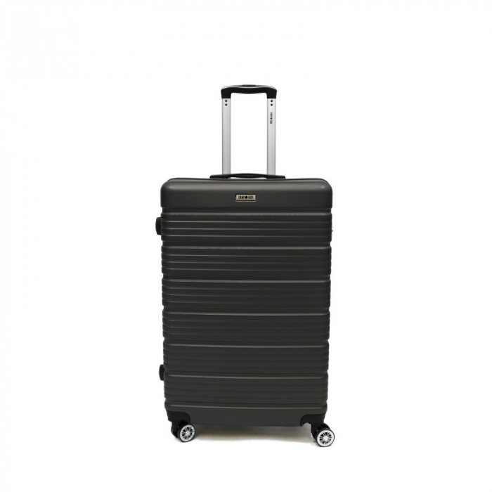 Troler mare Altima 75 cm, Lamonza, ABS, Gri inchis [2]