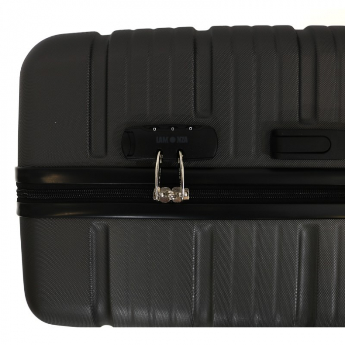 Troler mare Altima 75 cm, Lamonza, ABS, Gri inchis [4]