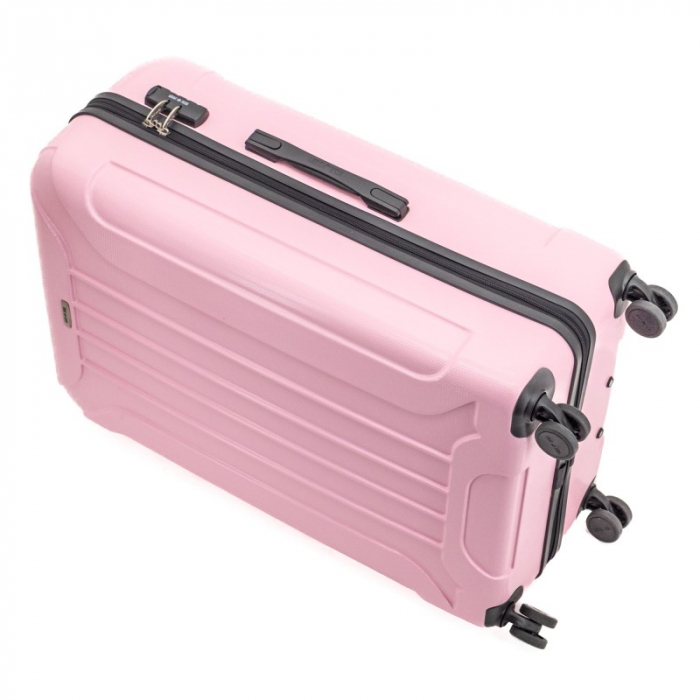 Troler mare CAPRI 78 cm, ABS super usor, Roz [6]