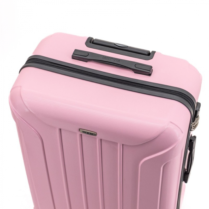 Troler mare CAPRI 78 cm, ABS super usor, Roz [5]