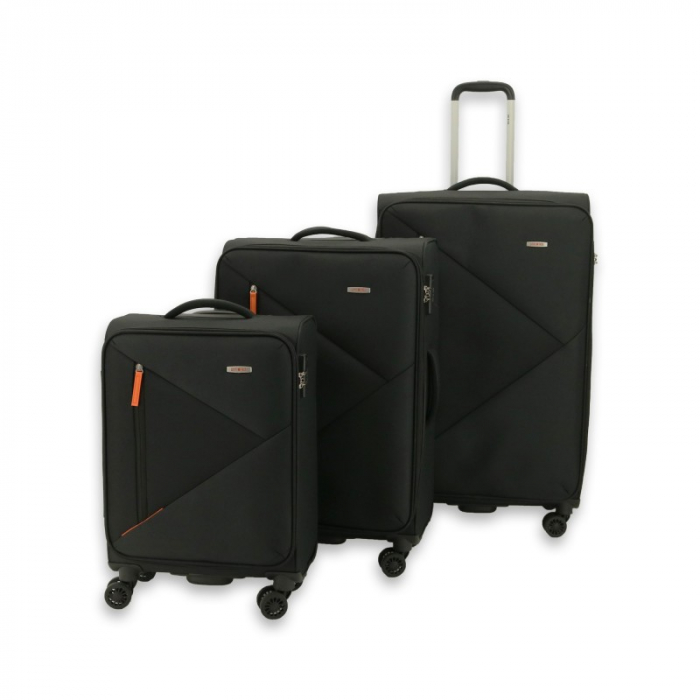 Troler mare Kai 79 cm, expandabil 30%, Negru [8]