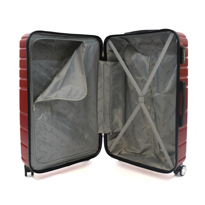Troler mediu Malibu 66 cm, Lamonza, ABS, Roz fucsia [4]