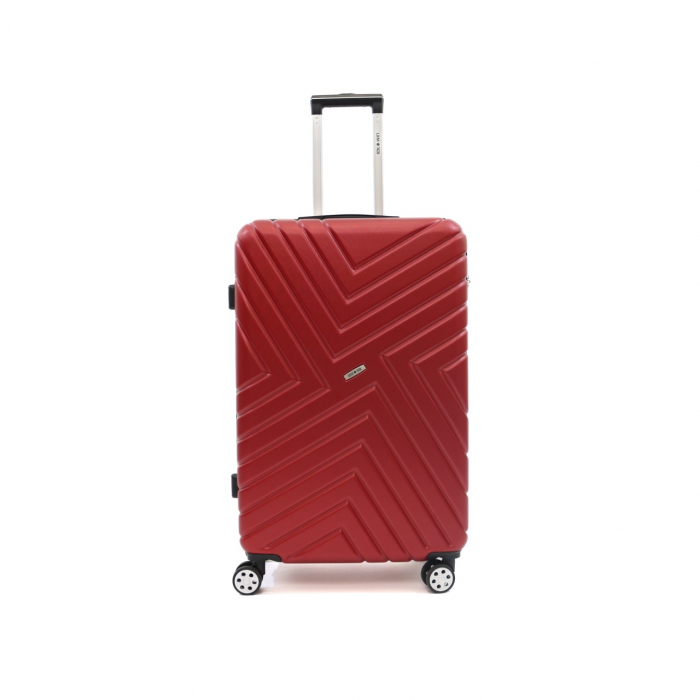 Troler mic Malibu 55 cm, Lamonza, ABS, Rosu grena [3]