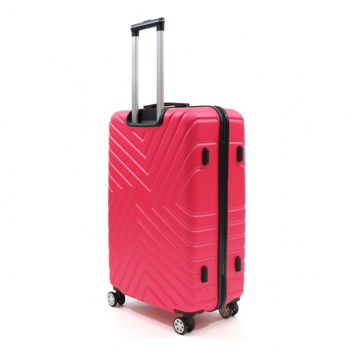 Troler mediu Malibu 66 cm, Lamonza, ABS, Roz fucsia [2]