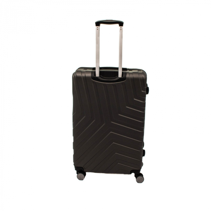 Troler mare Malibu 75 cm, Lamonza, ABS, Gri inchis [8]