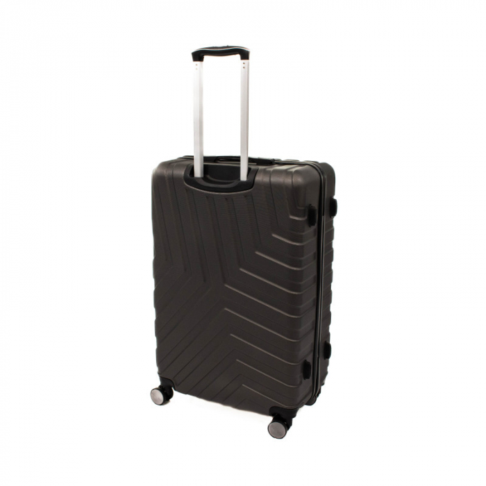 Troler mare Malibu 75 cm, Lamonza, ABS, Gri inchis [9]