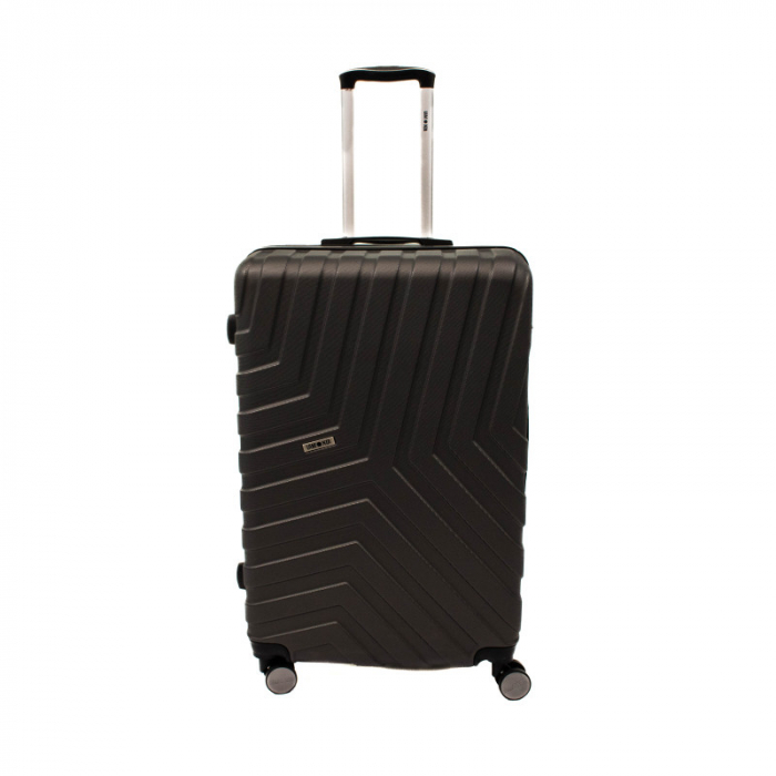 Troler mare Malibu 75 cm, Lamonza, ABS, Gri inchis [1]