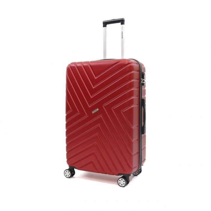 Troler mare Malibu 76 cm, Lamonza, ABS, Rosu grena [2]