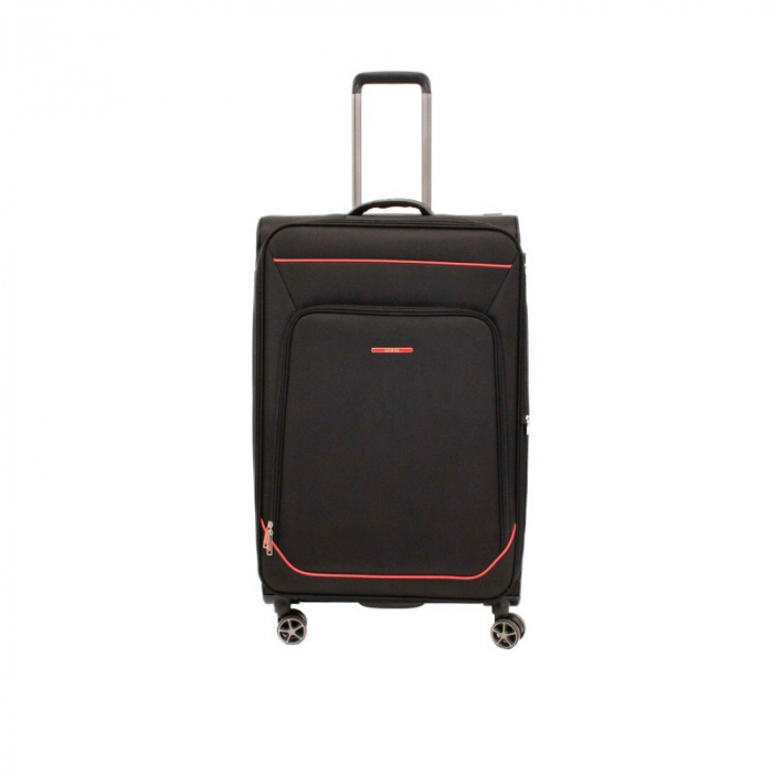 Troler mare SMILEY, Negru cu rosu, 79 cm [2]