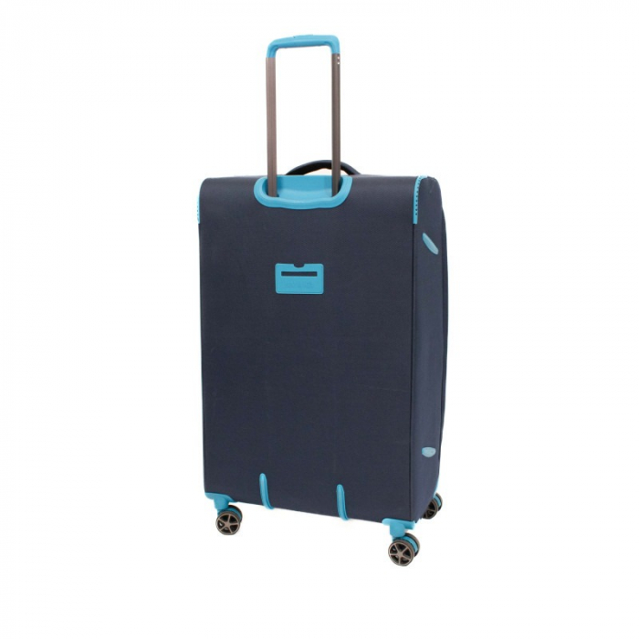 Troler mare  ULTRALIGHT albastru inchis cu turcoaz 80 cm, expandabil 30% [10]
