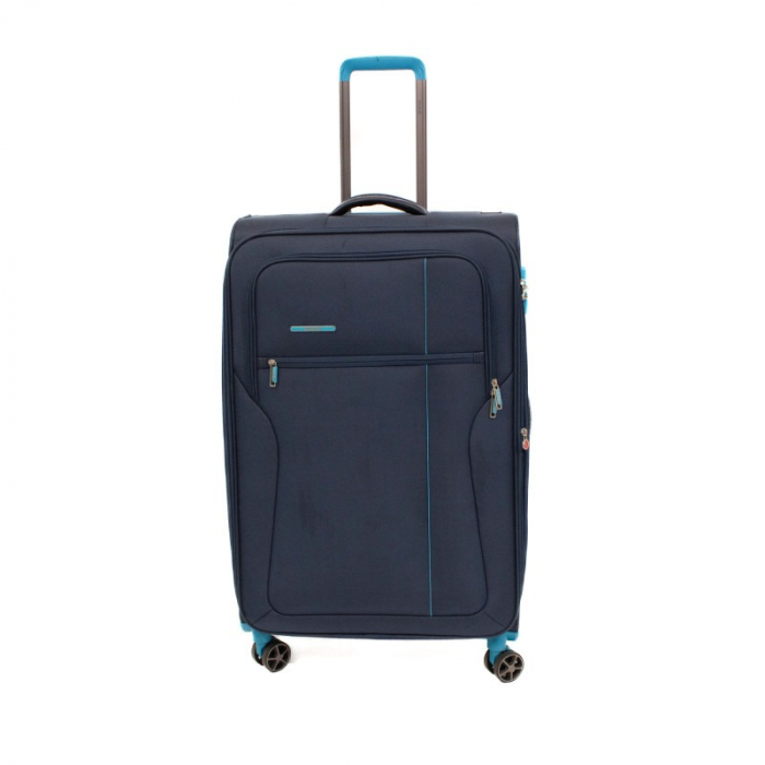 Troler mare  ULTRALIGHT albastru inchis cu turcoaz 80 cm, expandabil 30% [2]