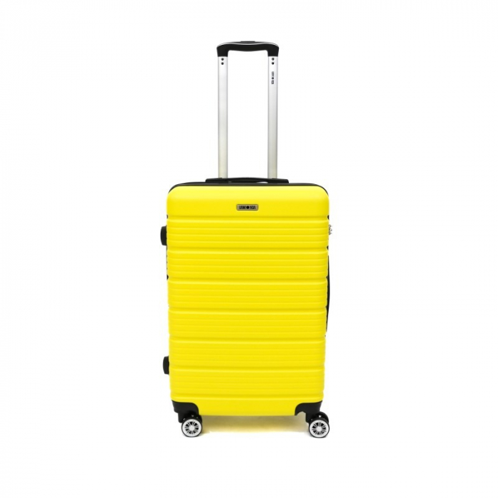 Troler mediu Altima 65 cm, Lamonza, ABS, Galben [2]