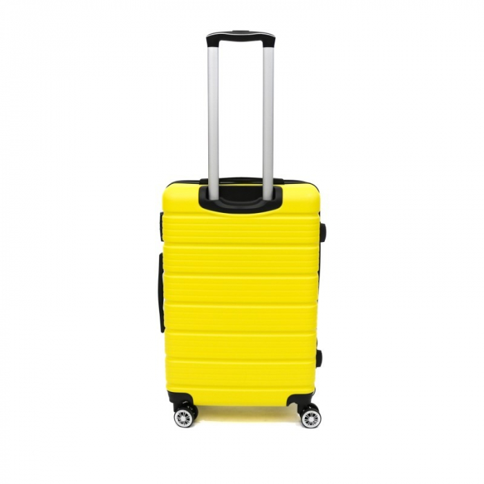 Troler mediu Altima 65 cm, Lamonza, ABS, Galben [10]